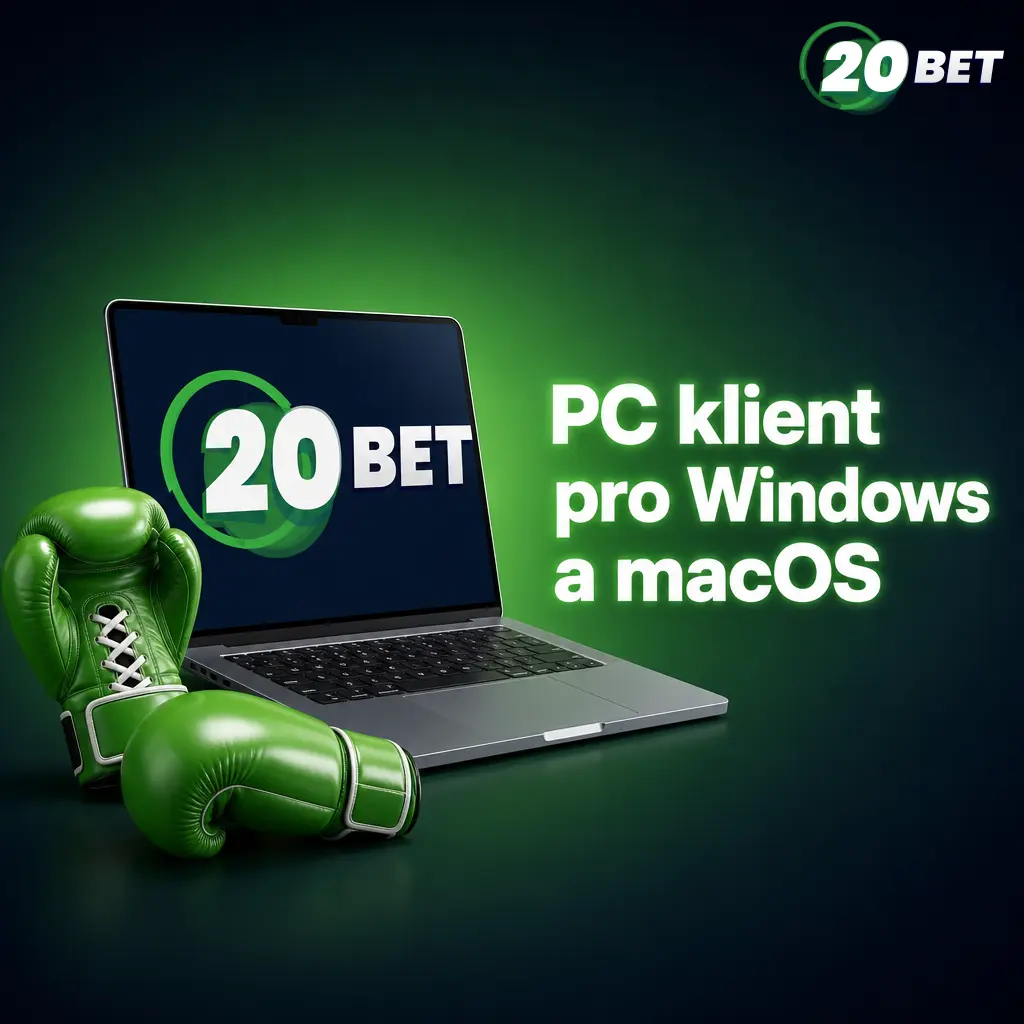 20bet herní platforma otevřená ve webovém prohlížeči na počítači s Windows a macOS bez nutnosti instalace klienta