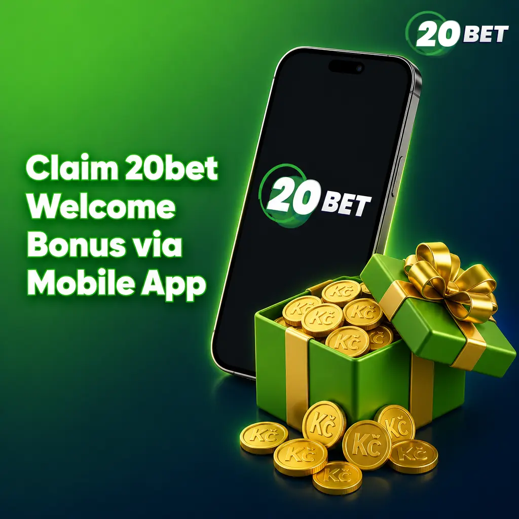 Získejte uvítací bonus 20bet přímo v mobilní aplikaci pro Android a iOS po registraci a prvním vkladu.