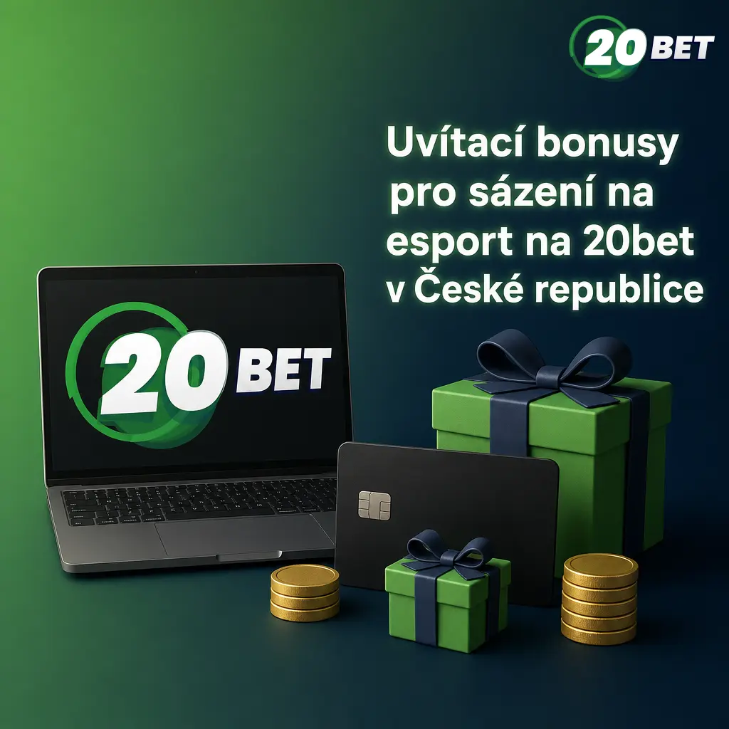 Uvítací bonusy 20bet pro esport: sportovní bonus 100 % do 2 500 Kč a casino bonus s 120 free spiny